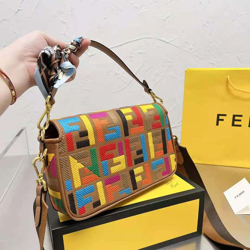 Fendi Baguette Multicolor FF canvas bag – Fashion style  LV,gucci,hermes,chanel,prada,fendi,,dior,celine,rolex