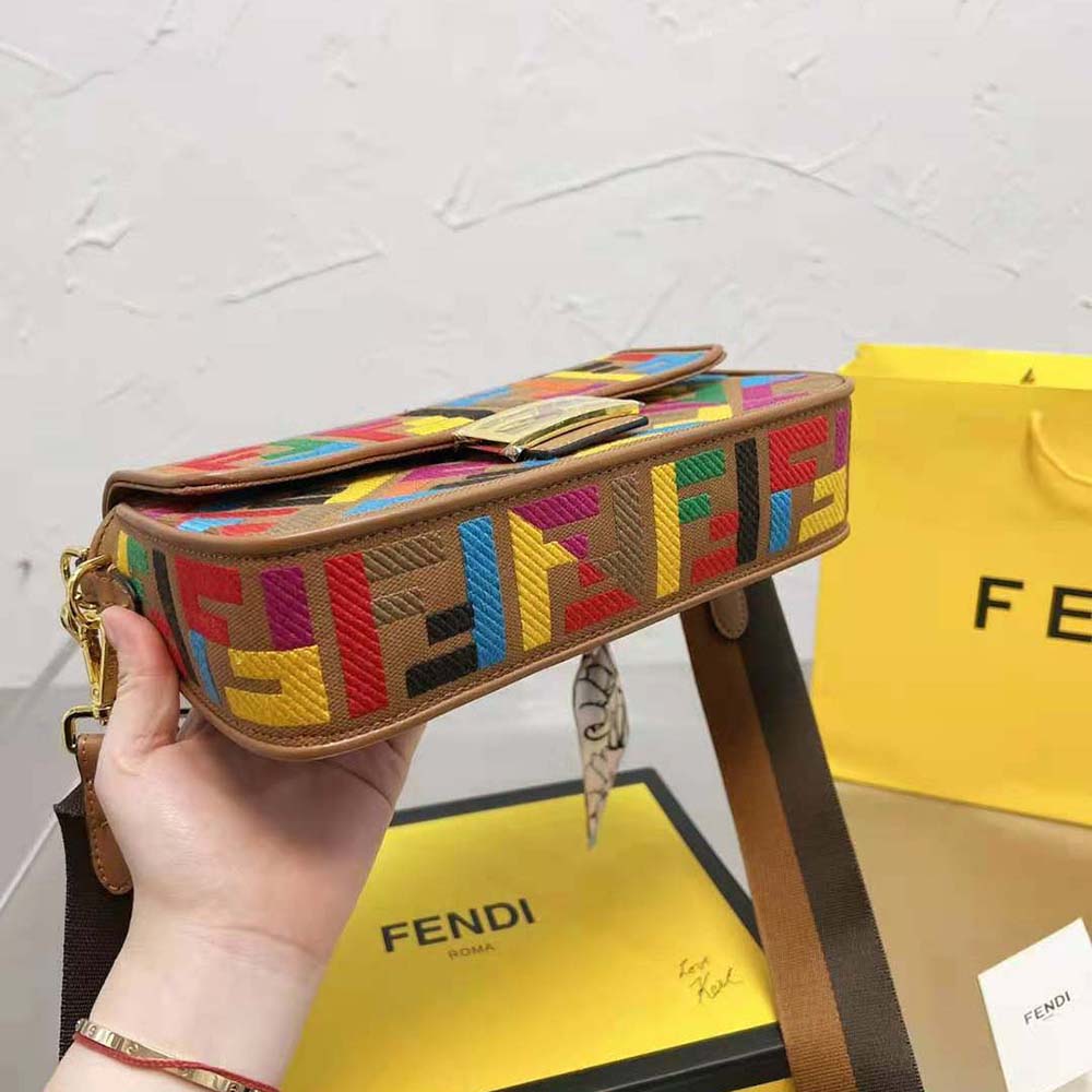 FENDI Baguette Multicolour FF canvas bag ⭕️Available to order now ⭕️