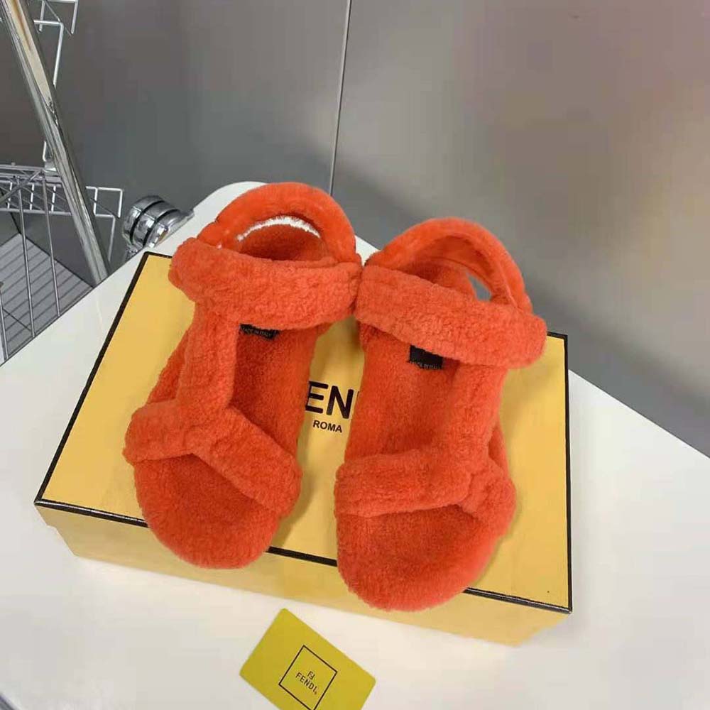 fendi sandals red