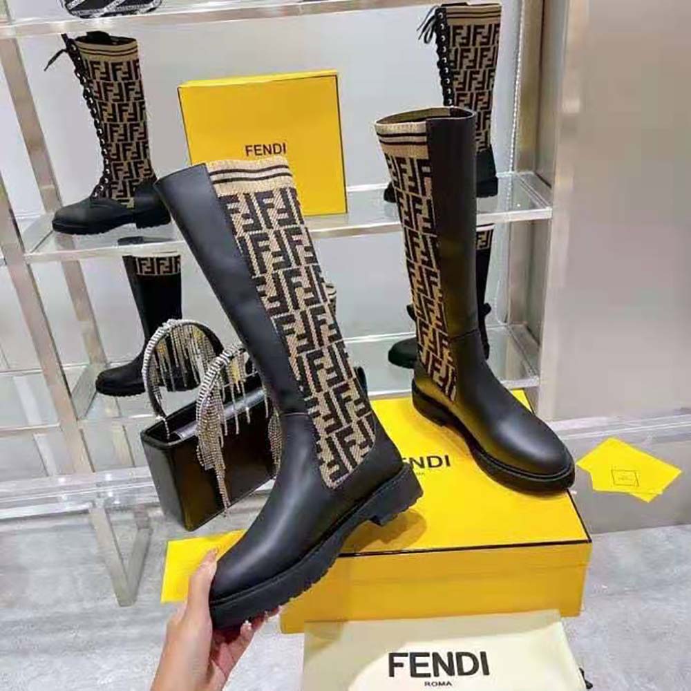 Fendi shops rockoko ankle boots