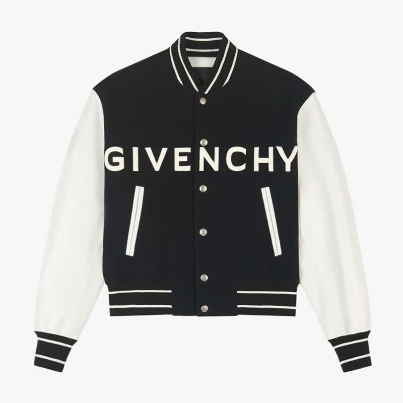 Givenchy Men Slim Fit Jacket in Lightweight Wool with Padlock