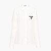 Prada Women Embroidered Poplin Blouse