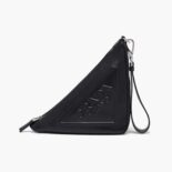 Prada Women Leather Triangle Leather Pouch-black