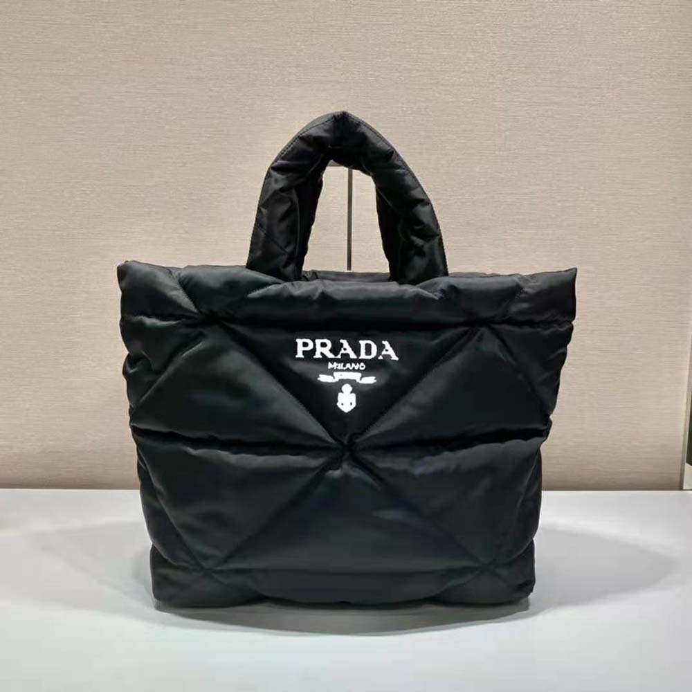 Prada Women Padded Re-Nylon Tote Bag-Black 2 Prada Women Padded Re-Nylon Tote Bag-Black - Image 2