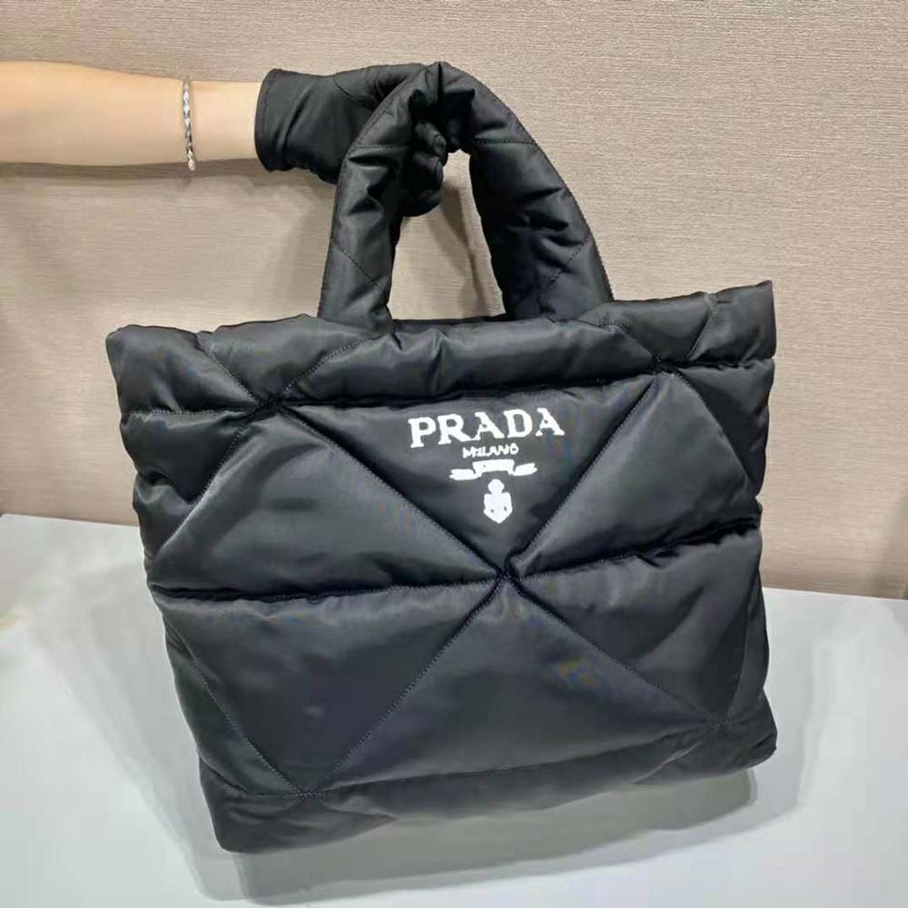 Prada - Women's Padded Re-Nylon Tote Bag - Black - Synthetic