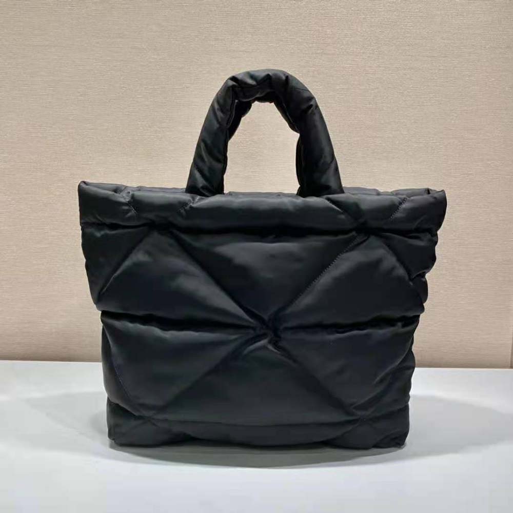 Prada Padded Re-Nylon Tote Bag, Women, Black