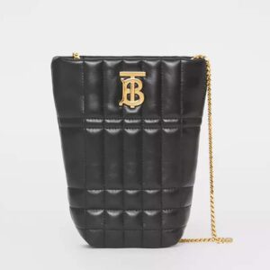 Burberry Women Micro Quilted Lambskin Lola Bucket Bag