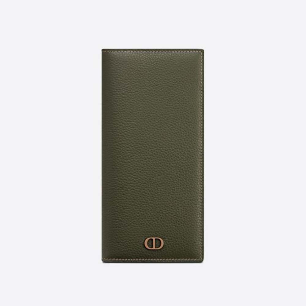 Dior - Wallet Beige Grained Calfskin with CD Icon Signature - Men