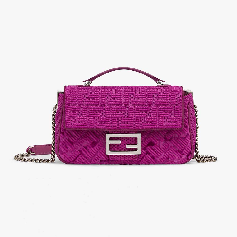 Fendi Baguette Chain Midi Bag in Purple