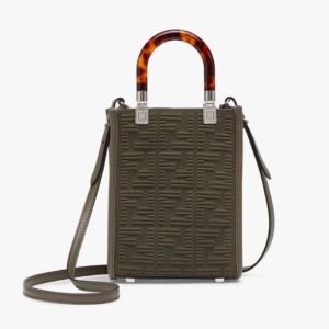 Fendi Women Mini Sunshine Shopper FF Fabric Mini-Bag