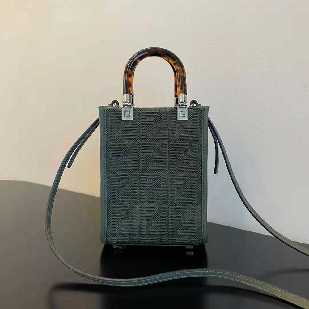 Fendi Women Mini Sunshine Shopper FF Fabric Mini-Bag 2 Fendi Women Mini Sunshine Shopper FF Fabric Mini-Bag - Image 2