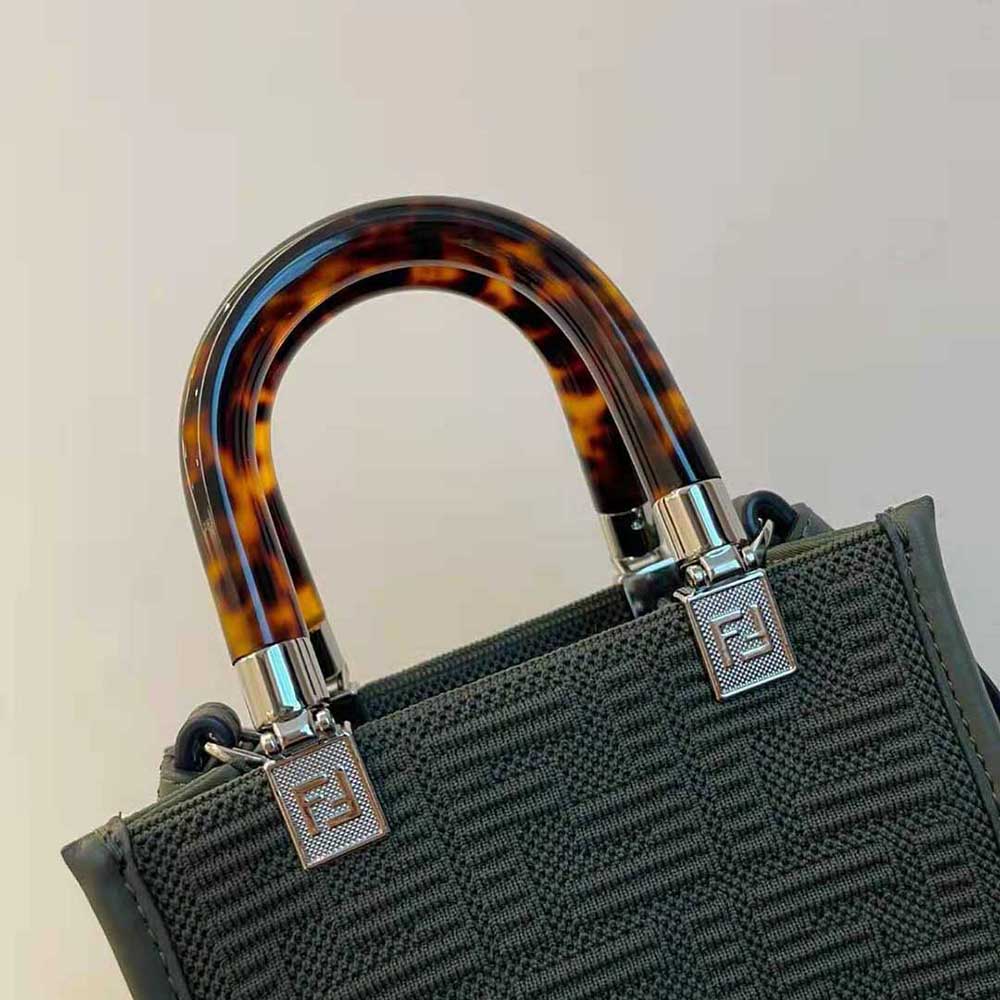 Fendi Women Mini Sunshine Shopper FF Fabric Mini-Bag 9 Fendi Women Mini Sunshine Shopper FF Fabric Mini-Bag - Image 9