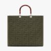 Fendi Women Sunshine Medium FF Fabric Shopper
