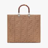 Fendi Women Sunshine Medium FF Fabric Shopper-sandy