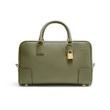 Loewe Women Amazona 28 Bag in Nappa Calfskin-green