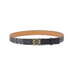 Loewe Women Anagram Belt in Jacquard and Calfskin