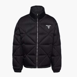 Prada Women Re-Nylon Down Jacket-Black