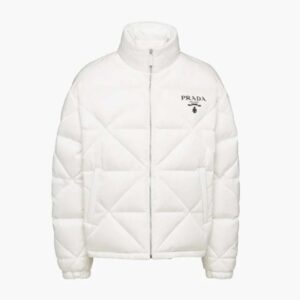 Prada Women Re-Nylon Down Jacket-White