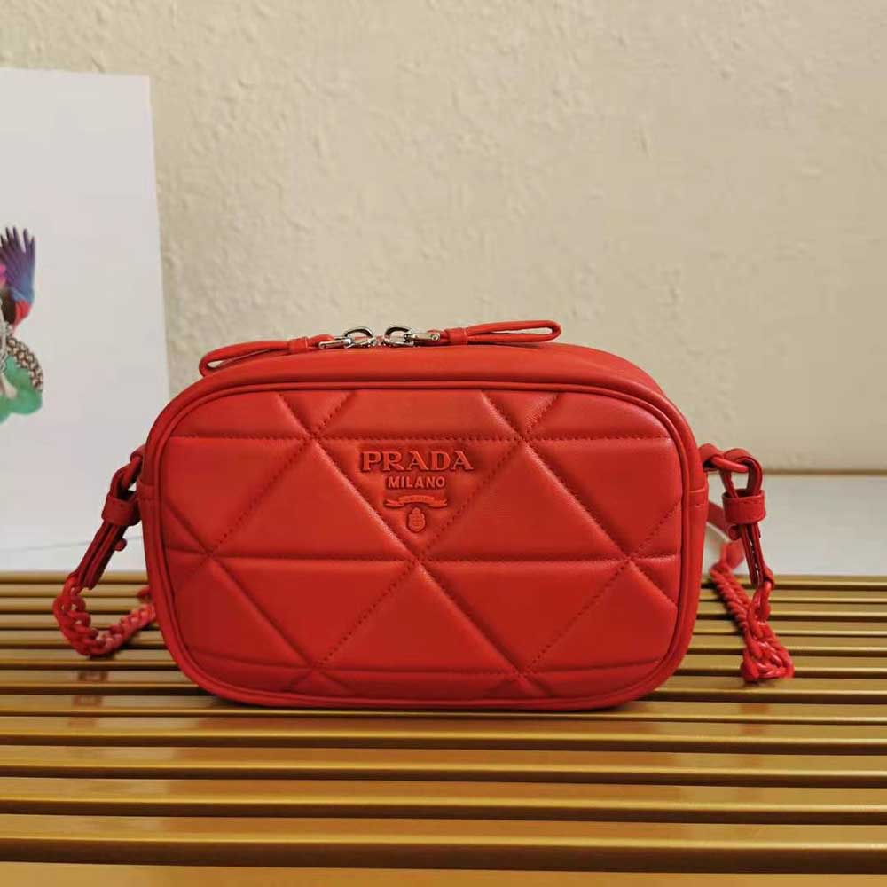 Prada Women Spectrum Shoulder Bag-Red 2 Prada Women Spectrum Shoulder Bag-Red - Image 2