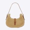 Saint Laurent YSL Women Le Fermoir Hobo Bag in Merino Shearling