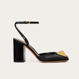 Valentino Women One Stud Pump in Patent Leather 90mm-Black