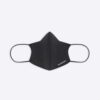 Balenciaga Women Care Mask in Black and White Printed Neoprene