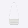 Balenciaga Women Gossip Small Bag in Extra Supple Crocodile Embossed Calfskin in White