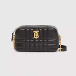 Burberry Women Mini Quilted Lambskin Lola Camera Bag-Black