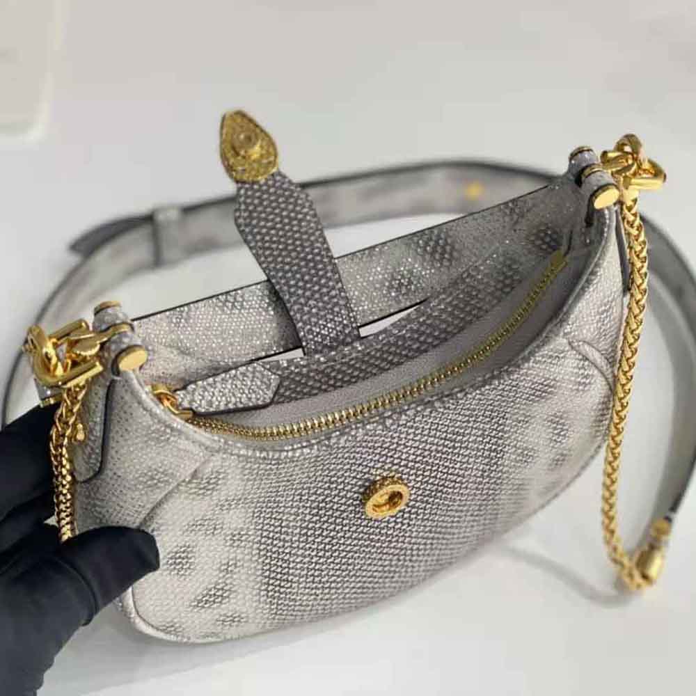 Bvlgari Women Serpenti Ellipse Crossbody Bag-Silver 8 Bvlgari Women Serpenti Ellipse Crossbody Bag-Silver - Image 8