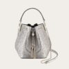 Bvlgari Women Serpenti Forever Bucket Bag-Silver