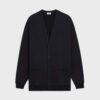 Celine Women Oversized Celine Cardigan in Cotton Fleece