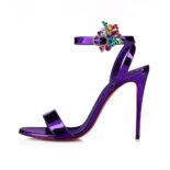Christian Louboutin Women Goldie Joli 100 mm Heel Height-Purple