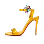 Christian Louboutin Women Goldie Joli 100 mm Heel Height-Yellow