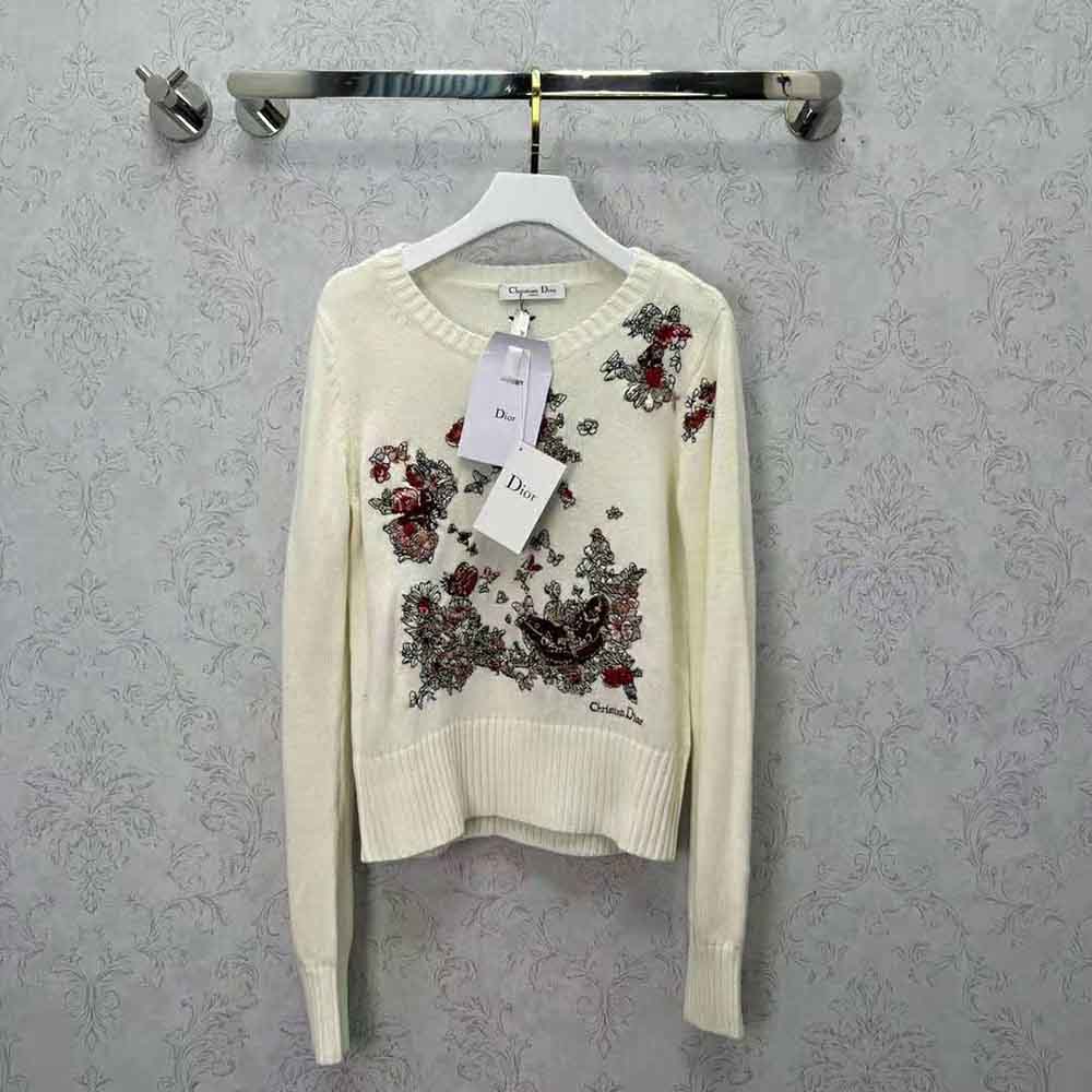 dior butterfly sweater