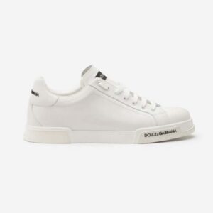 Dolce Gabbana D&G Women Calfskin Nappa Portofino Sneakers-White