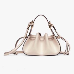 Fendi Women Pomodorino Brown Leather Mini-Bag