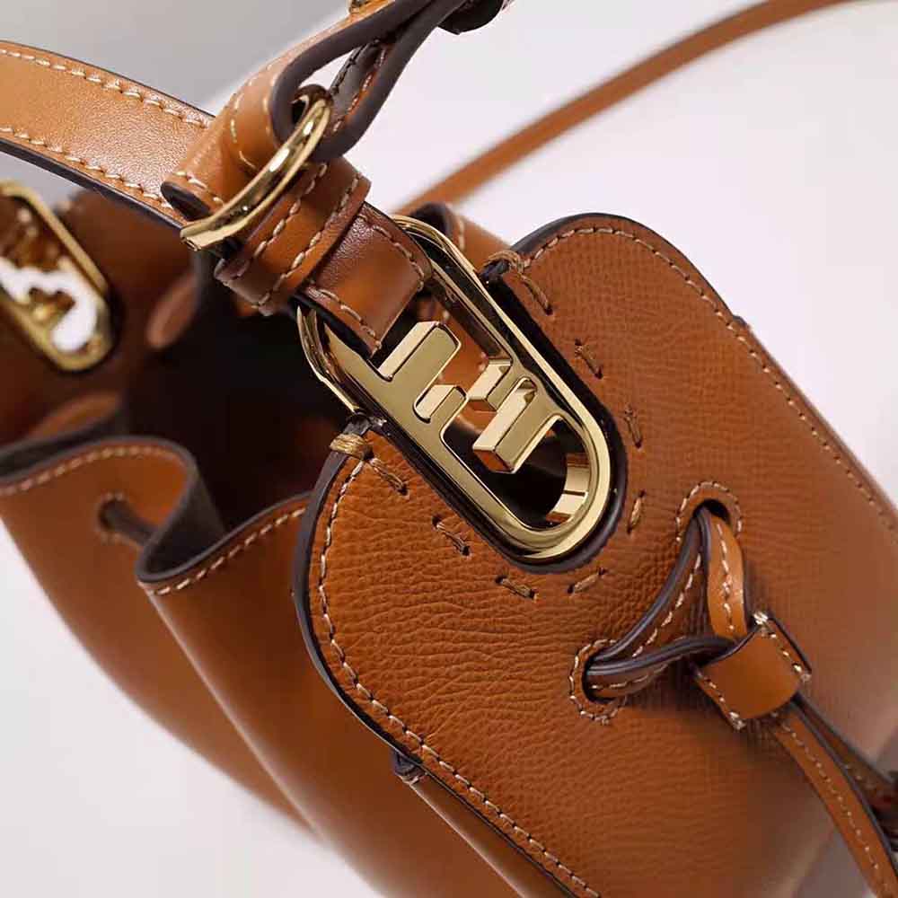 Fendi Women Pomodorino Brown Leather Mini-Bag 10 Fendi Women Pomodorino Brown Leather Mini-Bag - Image 10