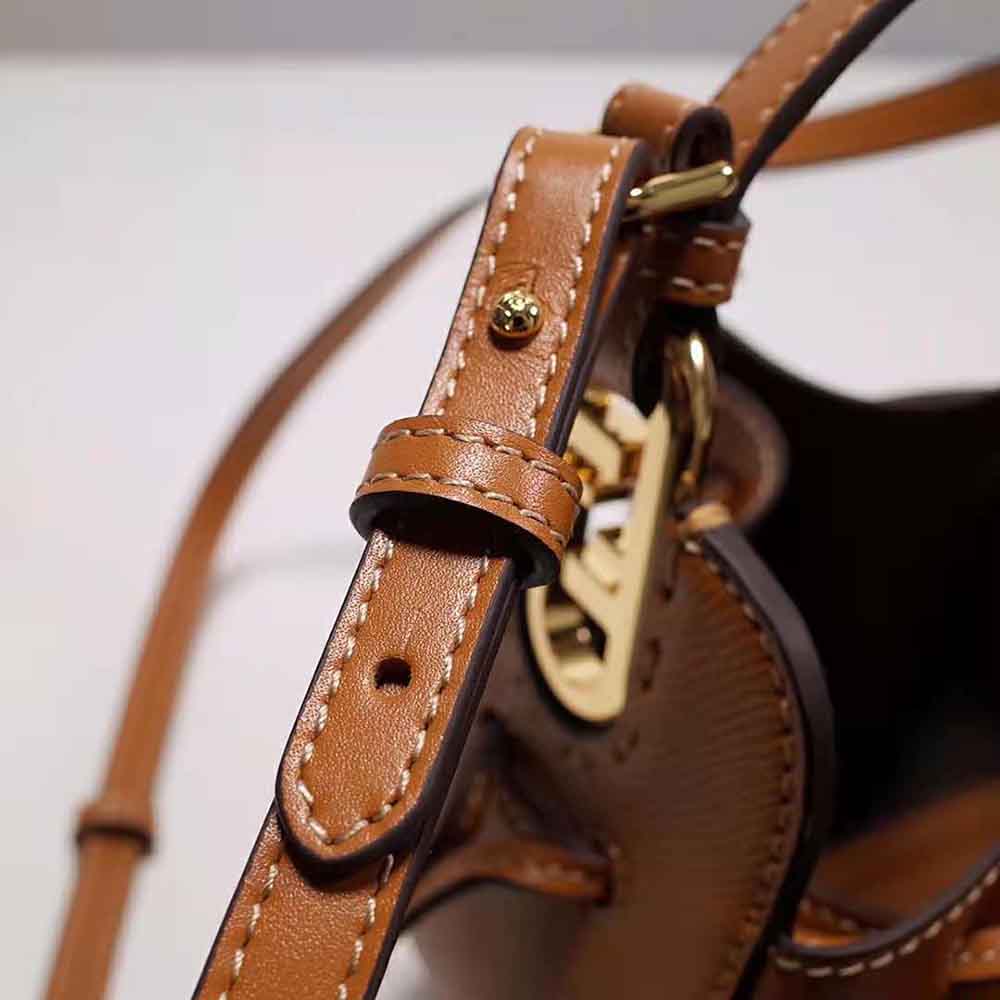 Fendi Women Pomodorino Brown Leather Mini-Bag 9 Fendi Women Pomodorino Brown Leather Mini-Bag - Image 9