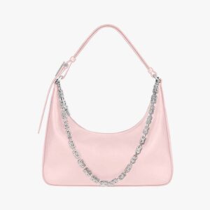 Givenchy Women Small Moon Cut Out Bag in Leather-Pink