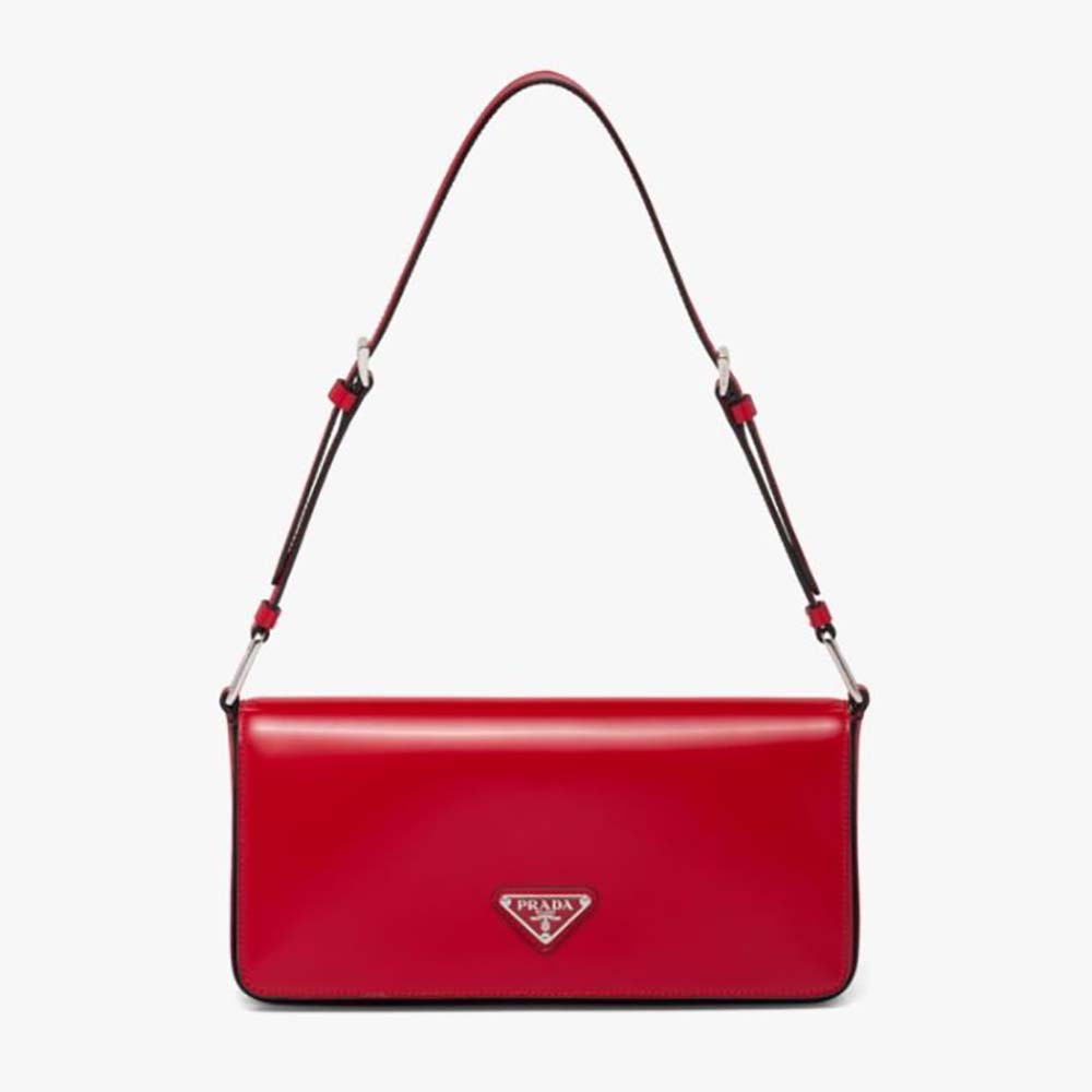 Brushed leather Prada Femme bag