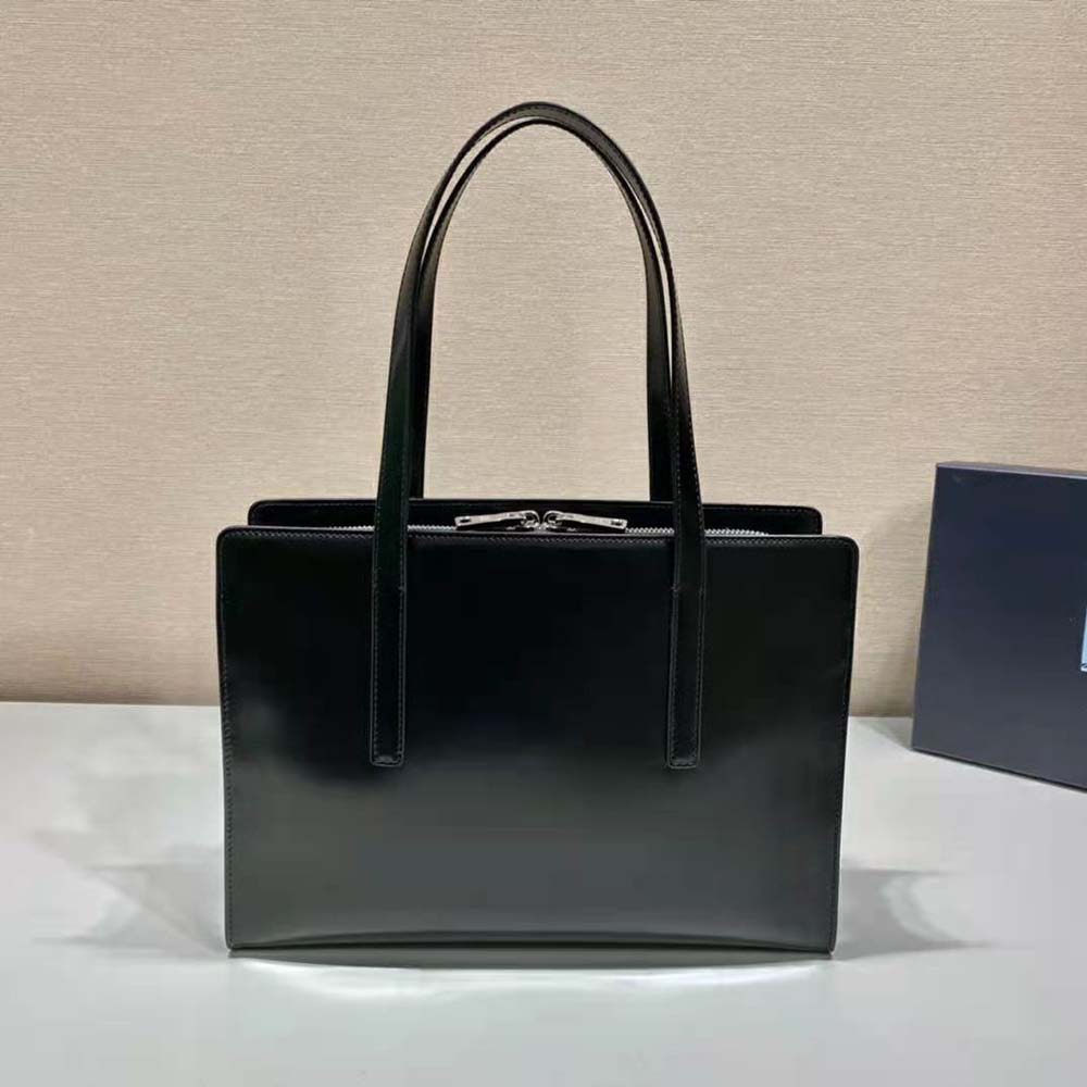 Prada Women Re-Edition 1995 Brushed-Leather Medium Handbag-Black 4 Prada Women Re-Edition 1995 Brushed-Leather Medium Handbag-Black - Image 4