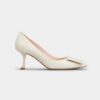 Roger Vivier Women Viv In The City Pumps in Patent Leather-White