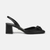 Versace Women La Medusa Leather Sling-Back Pumps-Black