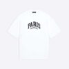 Balenciaga Women Cities Paris T-shirt Medium Fit in White