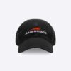 Balenciaga Women Year Of The Tiger Cap in Black and White Cotton Drill