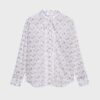 Celine Women Loose Cotton Voile Shirt-White