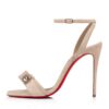 Christian Louboutin Women Umberta 100 mm in Suede Calfskin-Sandy
