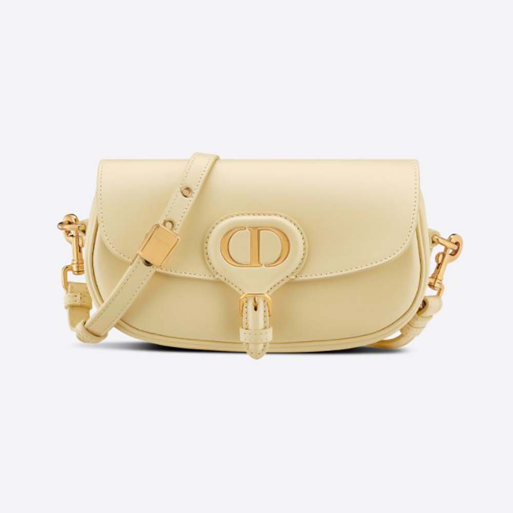 Dior Women Bobby East-West Bag Pale Yellow Box Calfskin