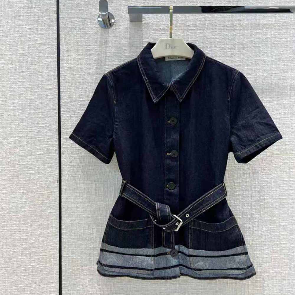 Short-Sleeved Denim Couture Jacket