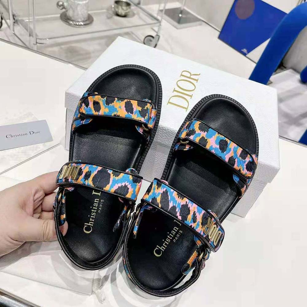 dior sandals blue